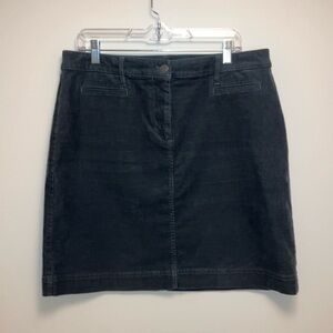 Talbots Gray Corduroy Business Skirt